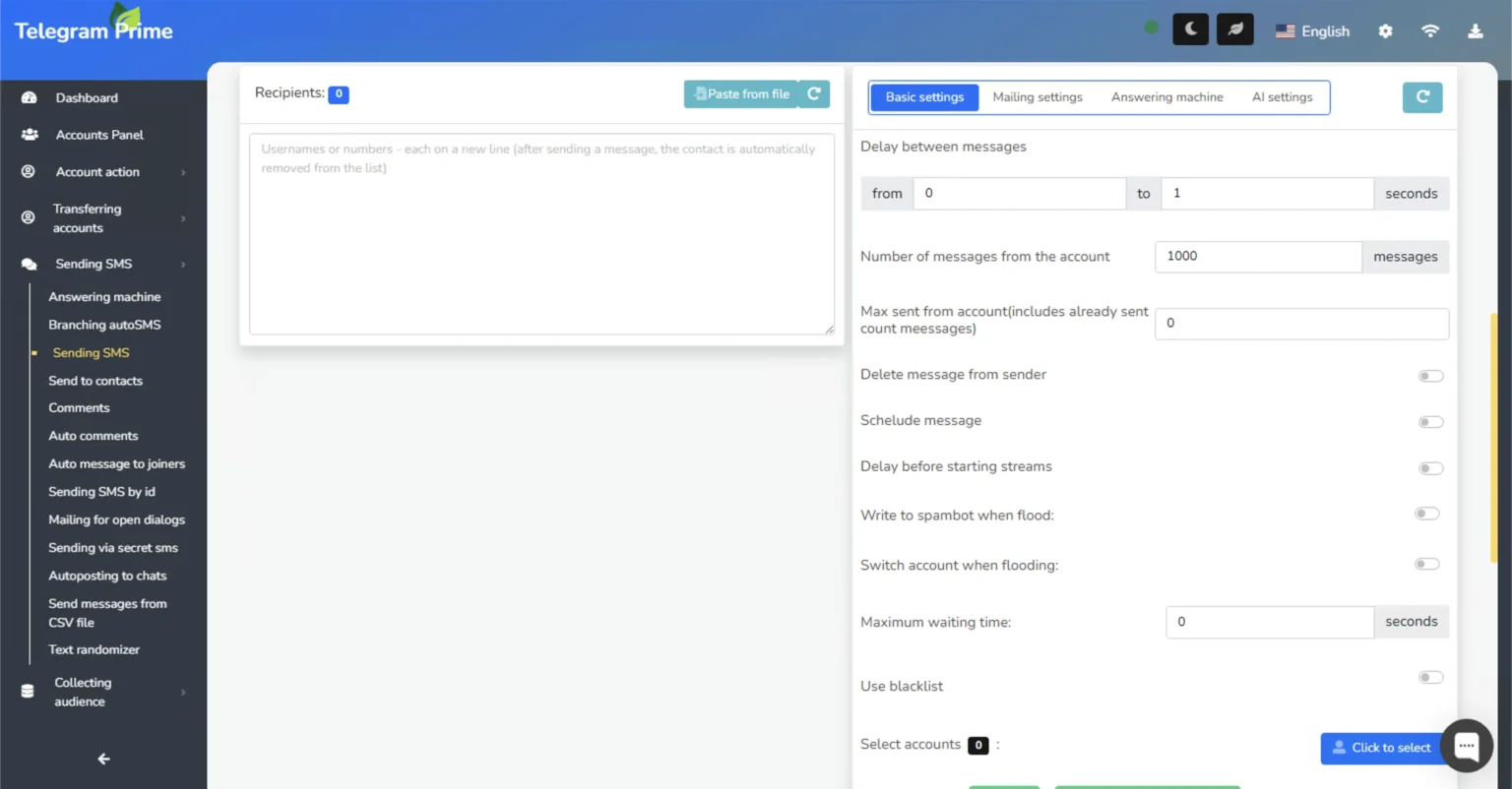 Telegram bulk PM sender — mass direct messaging automation