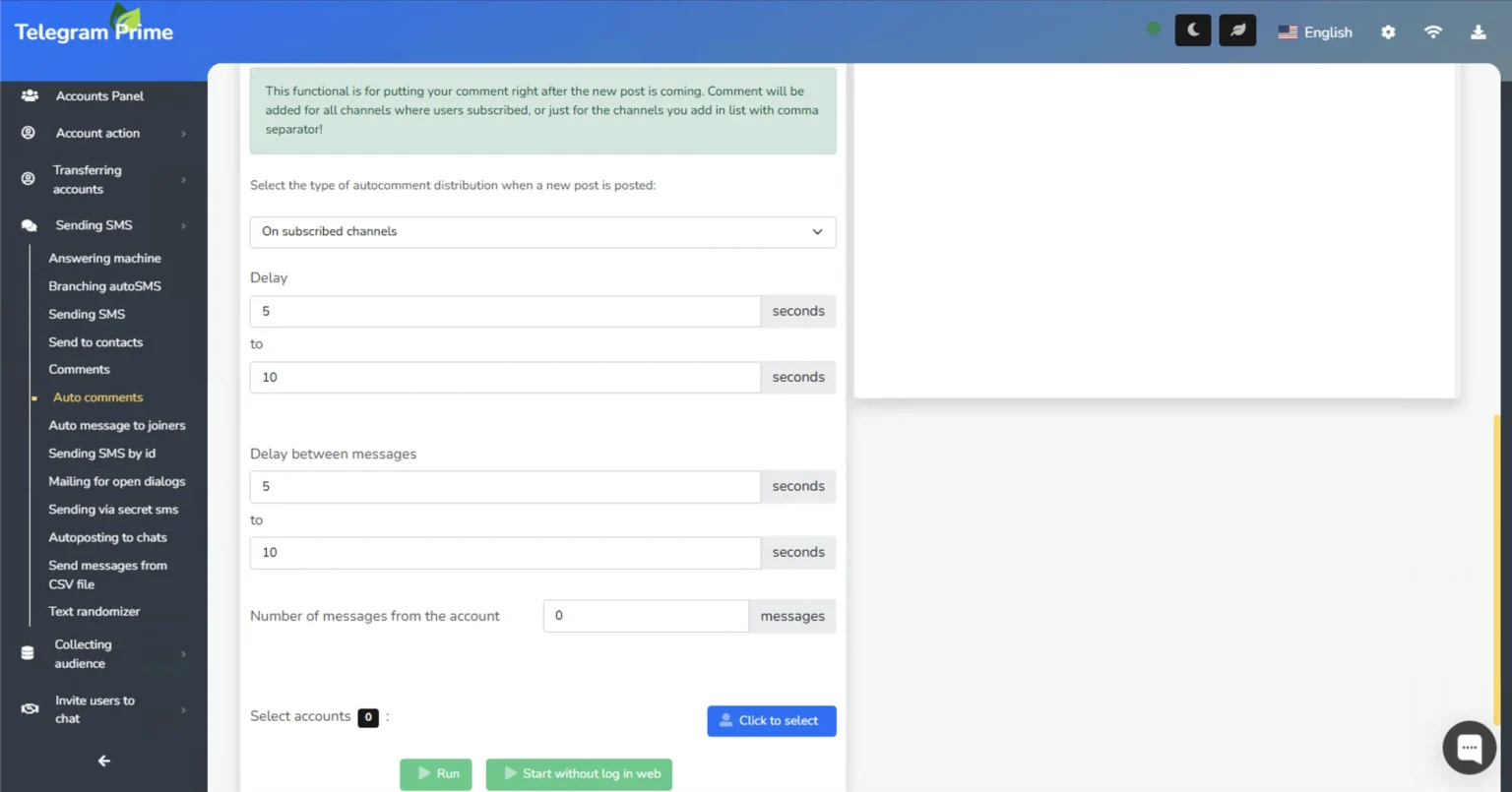 Telegram neurocommenter — AI auto-comments for new channel posts