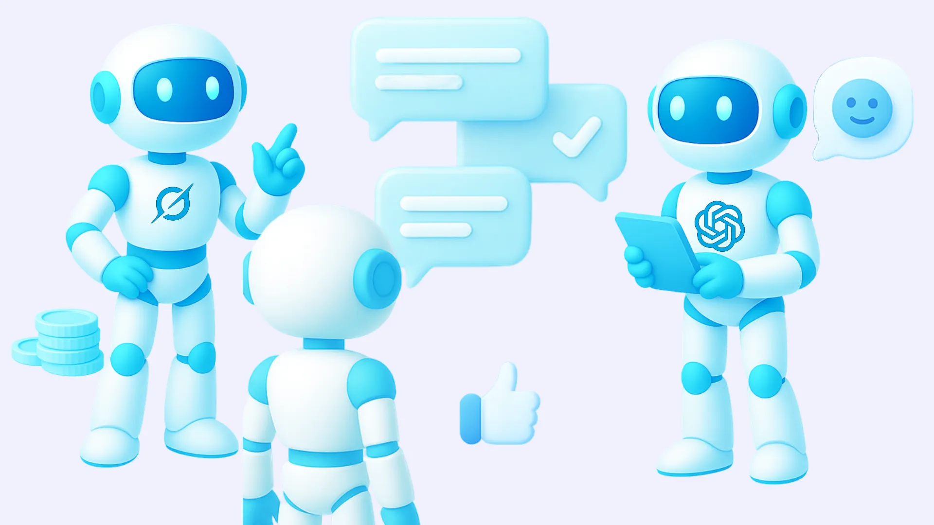 Three robots chatting — account warming, auto spam-block removal and story auto-views (Telegram Prime, 214 Layer)
